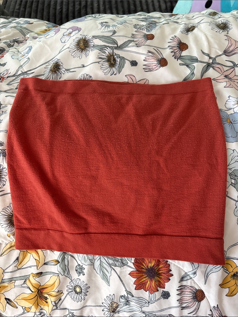 Old Navy Rust Orange Knit Tube Top